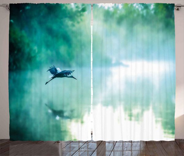 

nature curtains seagull in foggy sky among clouds flying vivid misty hazy om theme image living room bedroom window drapes