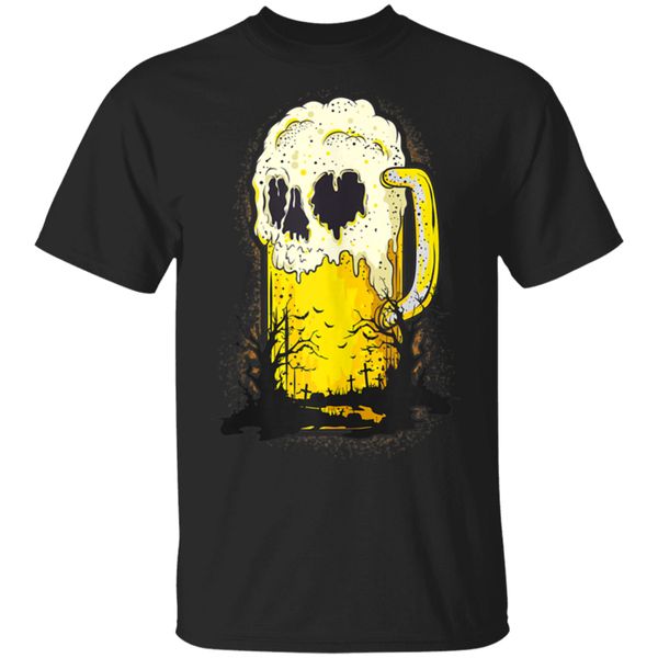 

halloween beer mug skull spooky cemetery trick or treat black m xxxl breathable hoodie designers t shirts sweatshirt