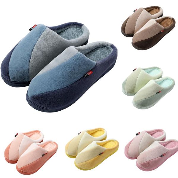 

slippers winter women's cute bowknot warm cotton soft plush home indoor outdoor furry faux fur slipper woman shoes drop, Black