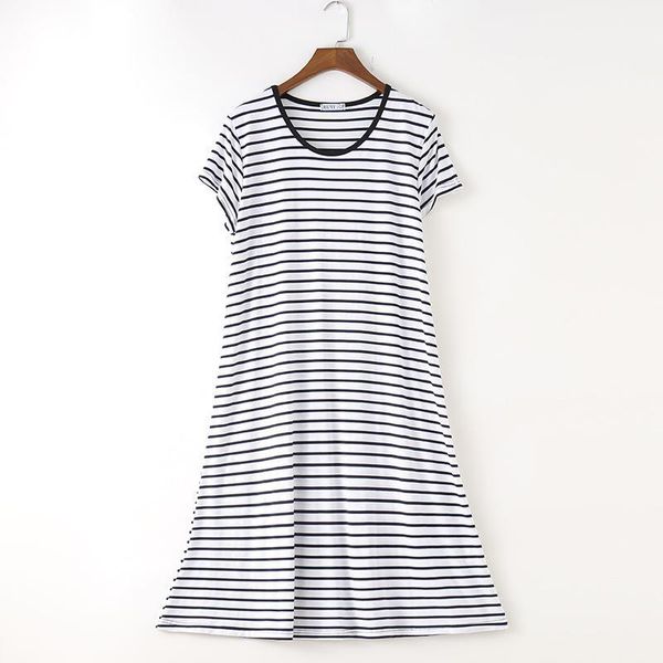 

maternity dresses 2021 summer modal dress soft short sleeve stripped pregnancy for pregnant women casual styles1, White