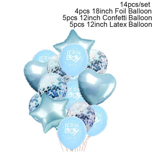 

это мальчик и его девочка baby boy латексные шары для свадьба день рождения decor baby shower партии украшения синий розовый yxliro bde_jewe