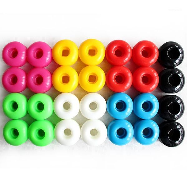 

skateboard wheels 52mm*30mm pu high hardness 95a/99a/100a double rocker parts for beginer slide street u pool action accessories1