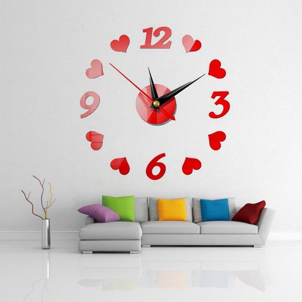 

large wall clock watch 3d wall clocks de pared home decoration 3d wall stickers pecial living room home decoration accessories