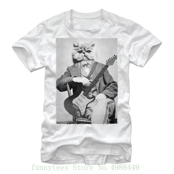 

lost gods electric guitar kitty mens graphic short sleeve funny print hoodie designers t shirts sweatshirt