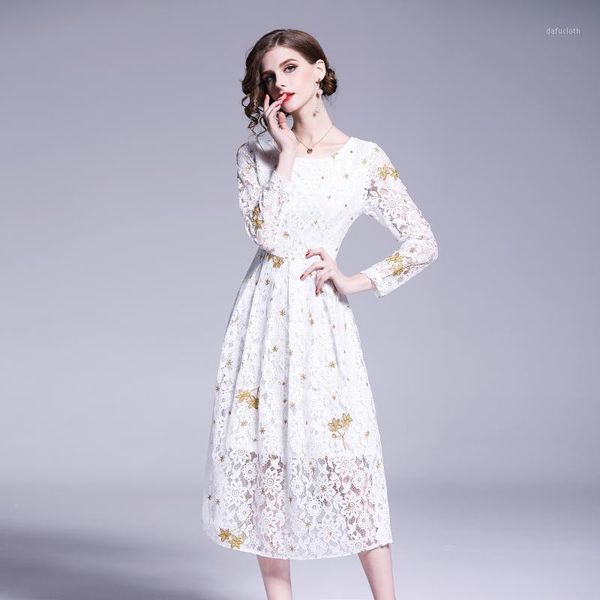 

women lace dress long dress knit fashion loose lady suit stylish elegance suit-dress casual chiffon1, Black;gray