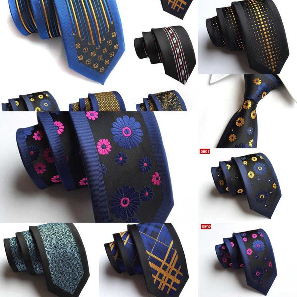 

narrow 6cm slim silk fashion polka dot plaid necktie for man business neckwear gift neck tie red silvery yellow casual t 3713, Black;gray