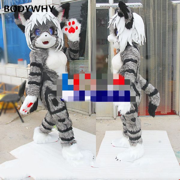 

mascot costumes 2020 fox cat mascot costume suits party game dress outfits clothing advertising promotion carnival halloween xmas, Red;yellow