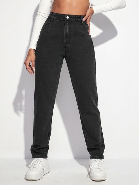 

high waist straight leg jeans a4xz#, Blue