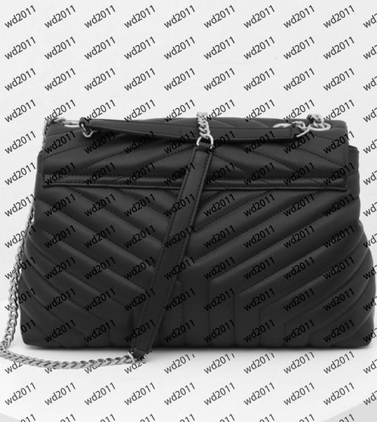 de qualidade superior couro genuíno mulheres sacos bolsas crossbody chainpurses mensageiro bolsas 25 centímetros de alta qualidade, 32 centímetros