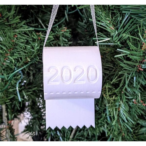 

new 2020 christmas ornament toilet paper christmas tree decoration pendant toilet paper decoration hanging diy jllwms mx_home