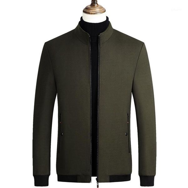 

mens jacket men's spring autumn business casual jacket coat winter fashion stand-collar warm outerwear male overcoat 4xl1, Black;brown