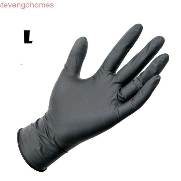 

factoryaebpmechanic black comfortable nitrile gloves rubber 10pcs disposable