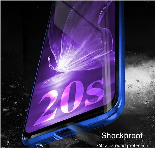 

magnetic case for huawei honor 20s mar-lx1h 6.15\" double side tempered glass phone cover on honor 20 s s20 honor20s met qylivh