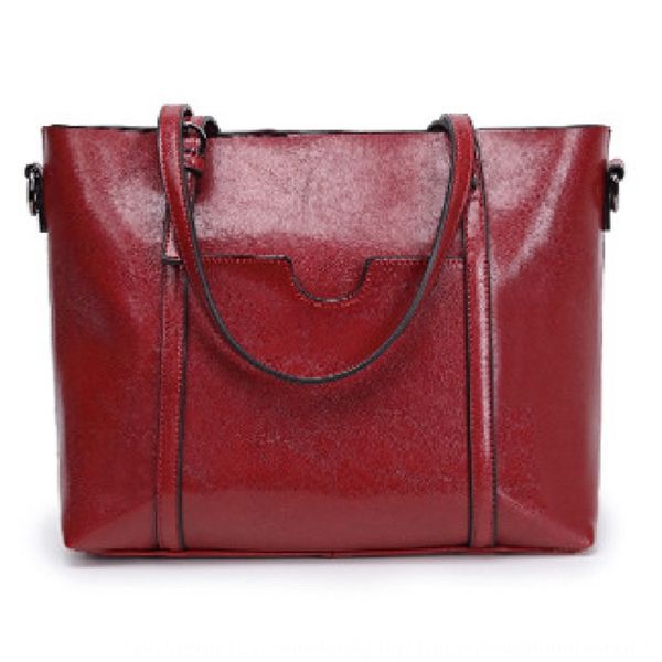 

women's hand style oil wax hand bucket leather women's bag new one shoulder slant across bucket bag tide 1xehy