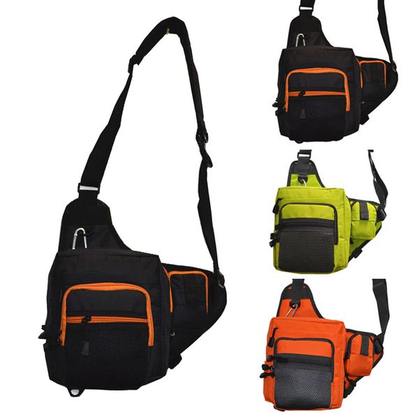 Impermeabile Fly Fishing Marsupio Crossbody Sling Bag Lure Tackle Bag EDF88 Q0705