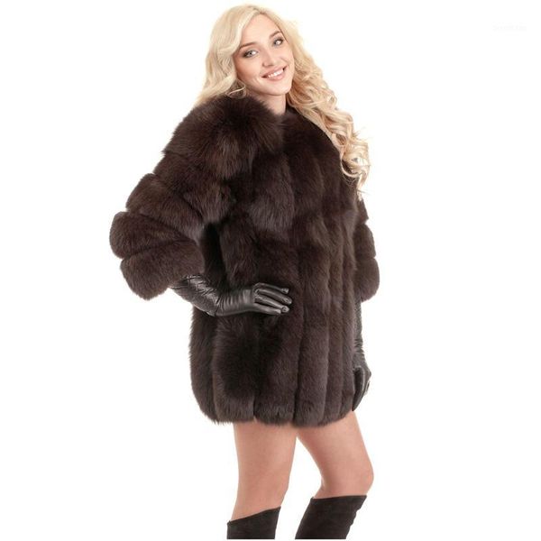 

cp o neck long sleeve faux fur jackets women fashion covered button fur coats women casual pockets coats female ladies cp1081, Black