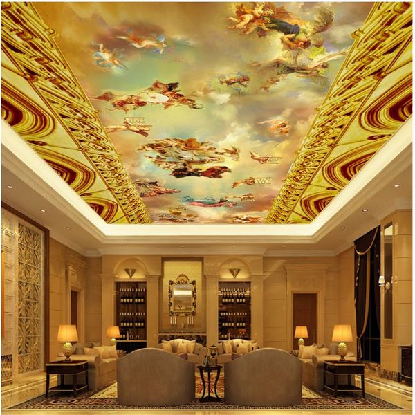 

european classic character oil painting ceiling mural angel ceilings 3d ceiling murals wallpaper