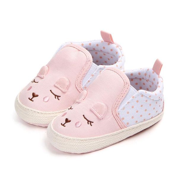 

first walkers baby girls shoes animal pattern anti-slip toddler crib 0-18 months
