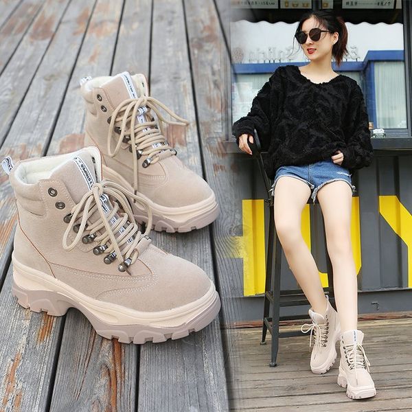 

winter 2020 new woman ankle warm fur snow fashion boots zt35, Black