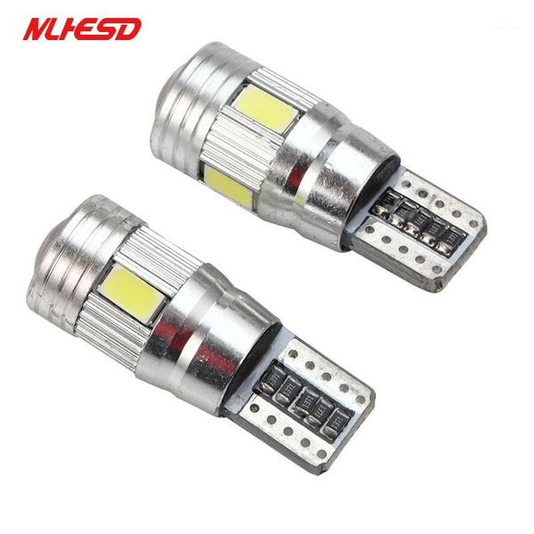 

2pcs t10 194 w5w led car lights canbus 6smd 5630 led bulb no error auto clearance light side marker lampsuper bright1