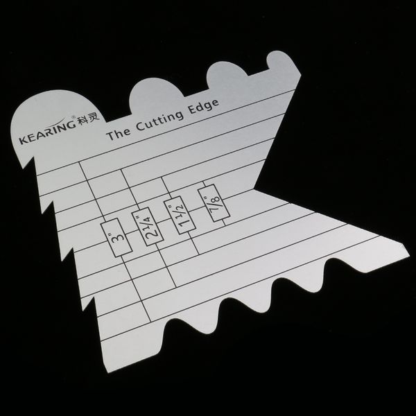 

metal cutting edge ruler template for cutting sealing ribbons diy quilting patchwork crafts, Black