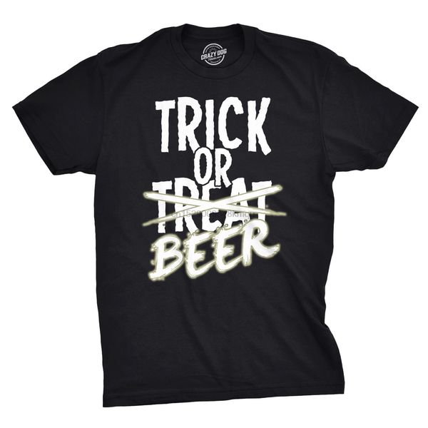 

mens trick or beer glowing t shirt cool halloween glow in the dark tee mens t shirt summer wholesale sport hooded sweatshirt hoodie