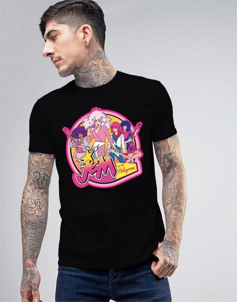 

80s мультфильм классический джем голограммы группа tee кинофильме tshirt рубашка мужская тенниска топ одежда фанаты подарков спорта толстовк