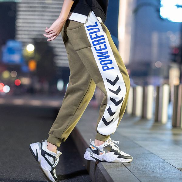 

2021 new spring black-green fashionable joggers sweatpants male sweat pants gnh2