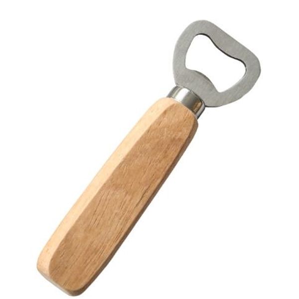 

stainless steel wooden handle red wine beer bottle opener bar tools