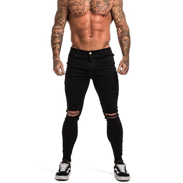 

new style men basic men's men's tight slim fit jeans1, Blue