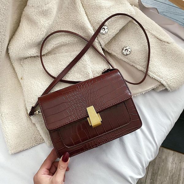 

royadong women's bags fashion stone pu leather messenger bags for women 2020 luxury women handbags designer shoulder crossbody