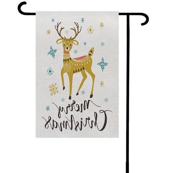 

american courtyard banner merry double-sided christmas national day party flag garden decoration 2021vv