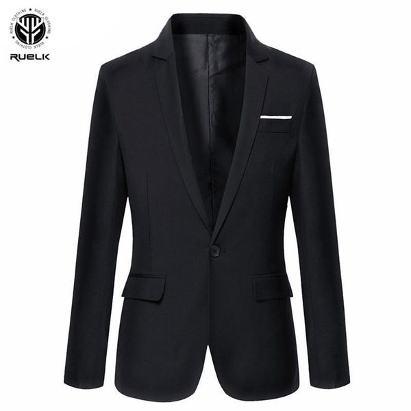 

ruelk new arrival brand clothing autumn suit blazer men fashion slim male suits casual solid color masculine blazer size m-6xl, White;black