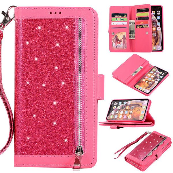 

wallet mobile phone accessories back cover glass 360 full 10 card for iphone 11 pro x xr xs max 6 6s 7 8 plus case