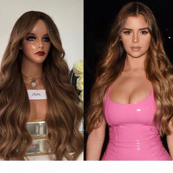 

ombre 1b chocolate blonde body wave 360 lace frontal human hair wigs for black women 180density deep part 13x6 lace front wigs, Black;brown