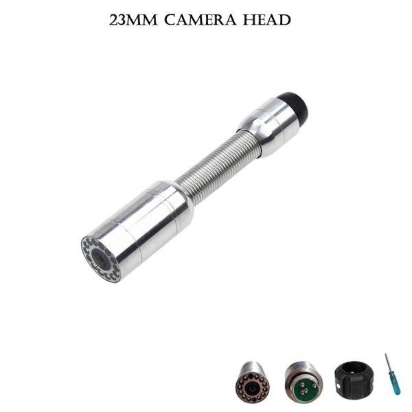 

cameras 12pcs led lights 23mm lens drain pipe sewer snake endoscope video camera head wall inspection replace