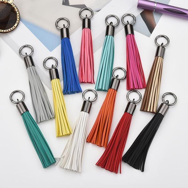 

cute key chain for women car trinket bag bugs car key ring tassels bag charm holder ornaments leather jewelry keychain eh385 h qylgfv
