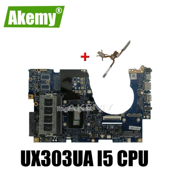 

tablet pc motherboards for asus ux303ua ux303u ux303ub u303u lapmotherboard mainboard test ok gm 4gb ram -5200u cpu sed-heatsink