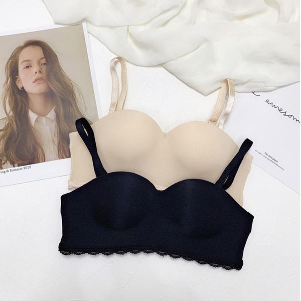 

bras roseheart women fashion bralette push up tie lace strapless party wedding wireless invisible female active bras1, Red;black