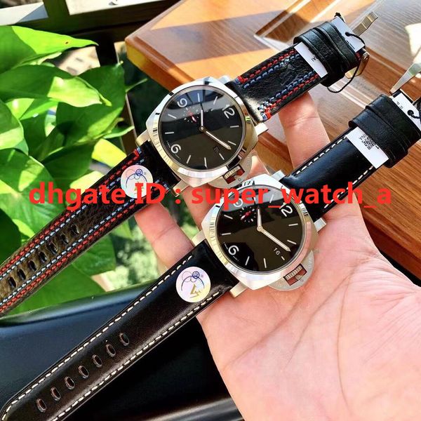 

v7 series 1950 montre de luxe 44mm 316l стальной корпус с 2555 автоматическое механическое движение мужские часы super lumious кожаный ремеш, Slivery;brown