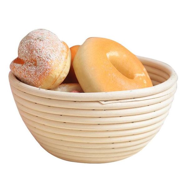 

bread fermentation bowl natural rattan round oval bakery tools stylish handmade baguette baskets baking tools for cakes baking ahaoq