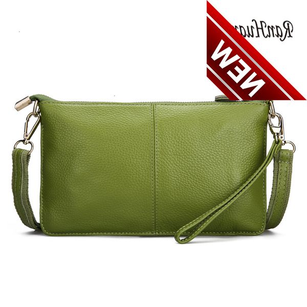 

ranhuang women genuine leather day clutches candy color shoulder women's fashion crossbody small clutch bags
