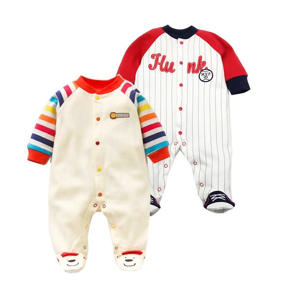 

spring - autumn pajamas & sleepwear newborn girl romper boys clothes cotton infant jumpsuit baby rompers 201027, Blue