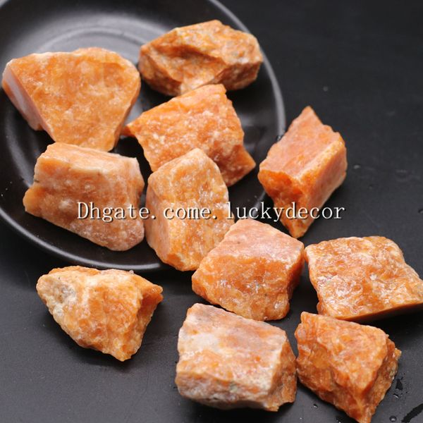 Raw 1000g Material de Sunstone Pedra Cura Índia Chakra Natural áspero Feldspar pedra preciosa de cristal Mineral Quartzo Rocha Slab para Energia Positiva