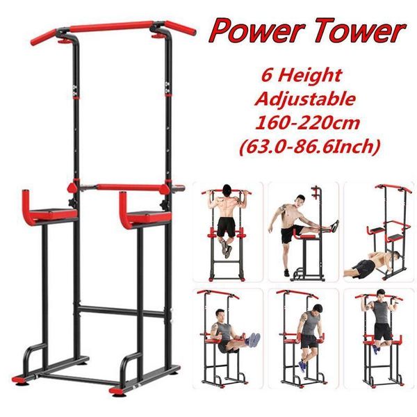 

pull up bar power tower station chin up push ups stand height adjustable horizontal bars home gym fitness equipment parallel bar1