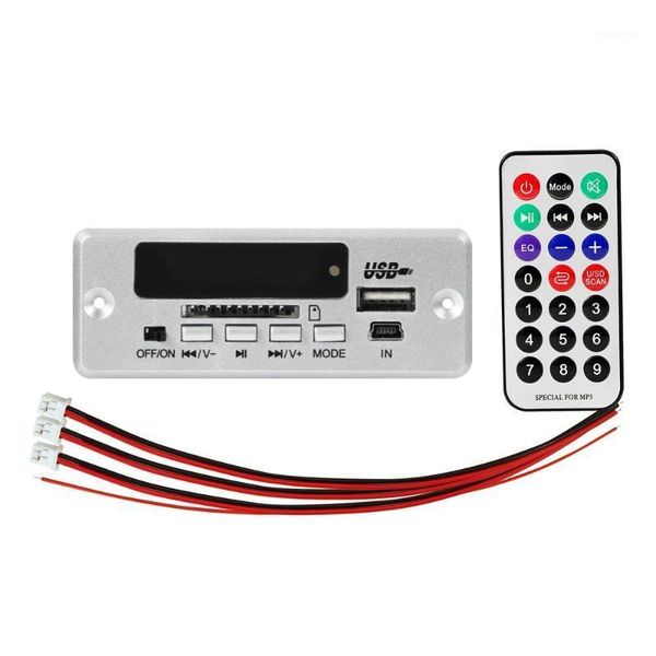 

DC 5V 2*3W Bluetooth 5.0 MP3 Player Decoder Board 5V Car FM Radio Module Support FM TF USB AUX Handsfree Call Record1