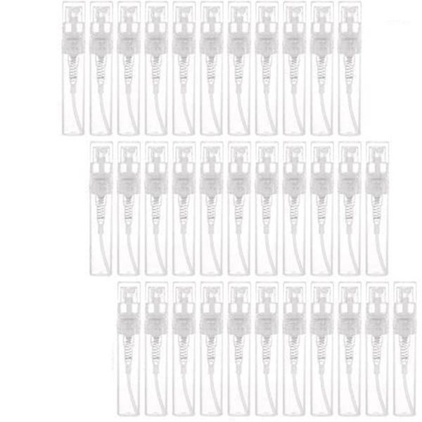 

120pcs transparent empty spray bottles 3ml plastic mini refillable container empty cosmetic containers1