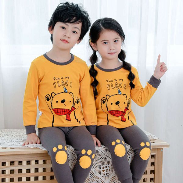 

and men's underwear women's autumn children's suit home pajamas, Blue;red