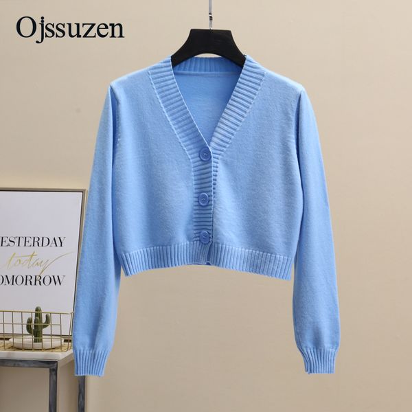 

women's cropped cardigan sweaters female with button black white short sweater v neck long sleeve sweater women knitted cardigan c1030