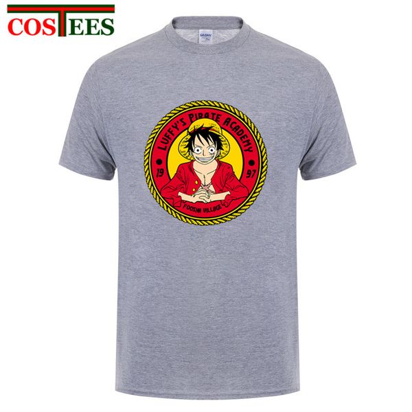 

anime one piece monkey.d.luffy cartoon 2018 new summer cartoon pirate king academy brand sport hooded sweatshirt hoodie men t shirt
